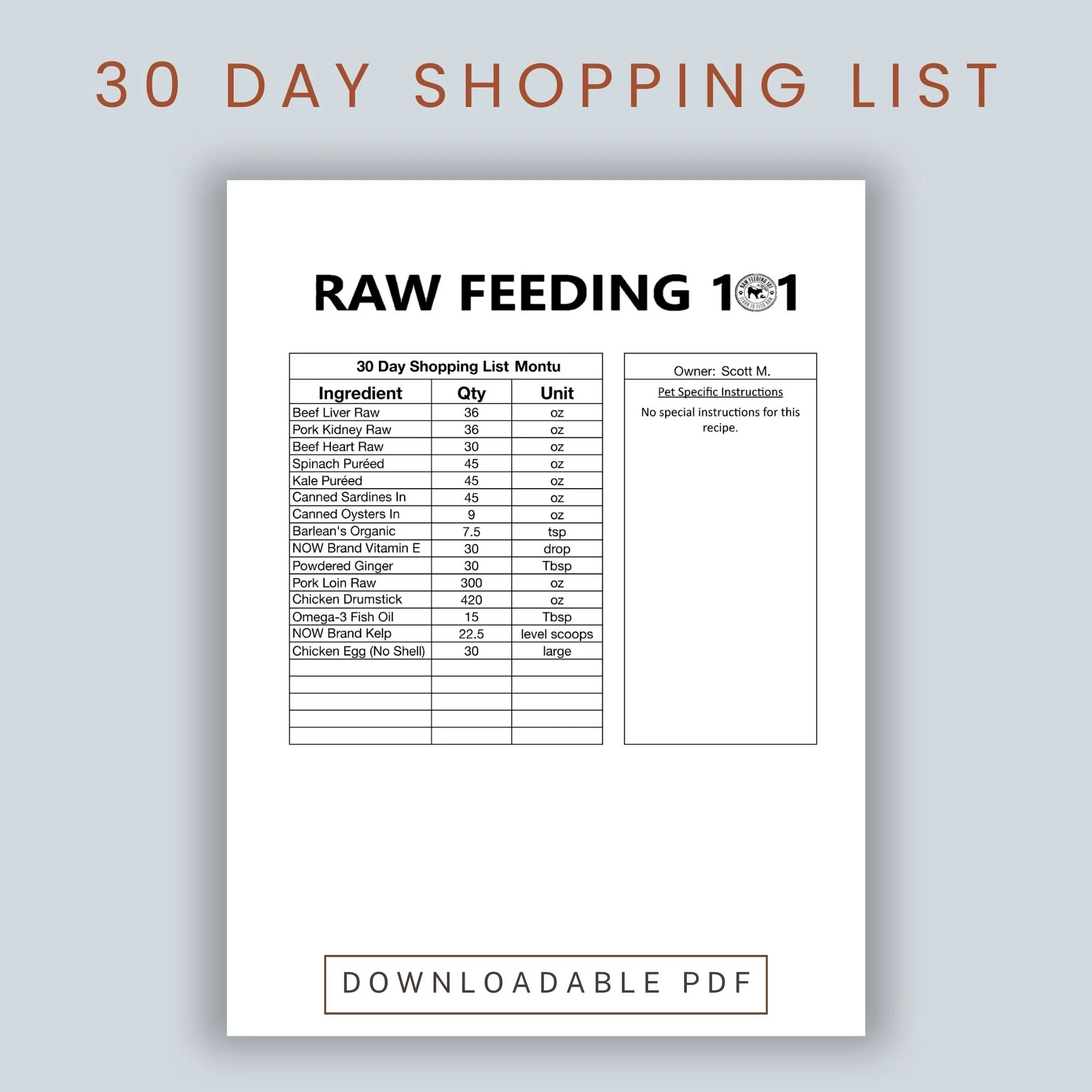 NRC Raw Feeding Meal Plans For Dogs - Image 7